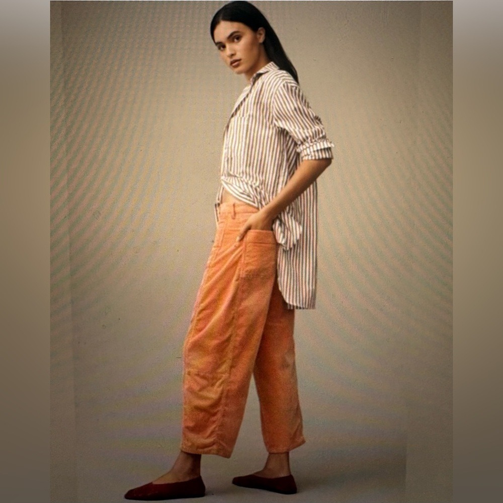 The Kenna Heritage Mid-Rise Barrel Jeans by Pilcro Size 25 -$148